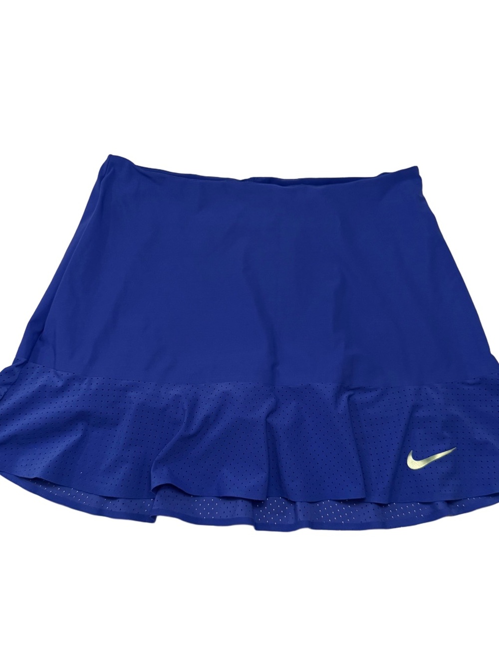 Nike Women's Royal Blue Ruffled Athletic Skirt with Swoosh